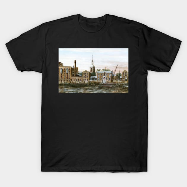 ST MARY'S CHURCH ROTHERHITHE LONDON T-Shirt by MackenzieTar